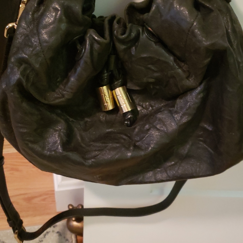 Halston Heritage leather black bag